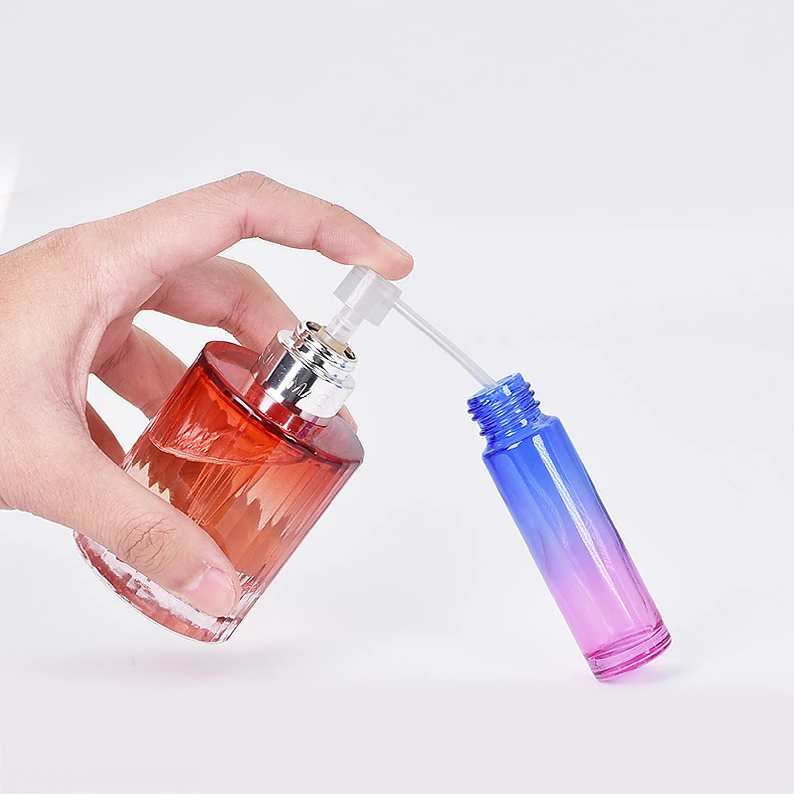 

50Pcs Perfume Dispenser Refill Pump Plastic Bottle Transfer Pump Leakproof Refillable Tool Perfume Refill Tools