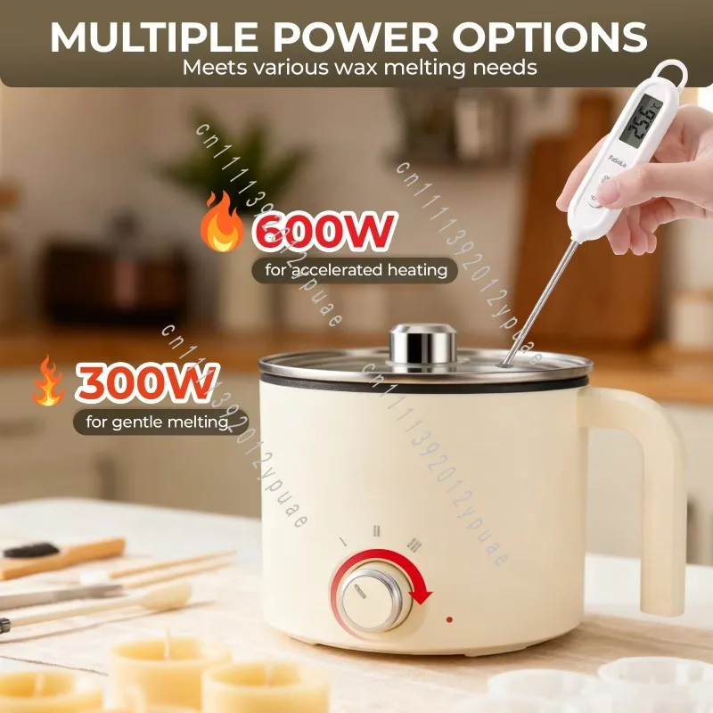 1.8L 220V Electronic Wax Melter, Adjustable Temperature Candle Soap Making Machine for Home DIY Craft