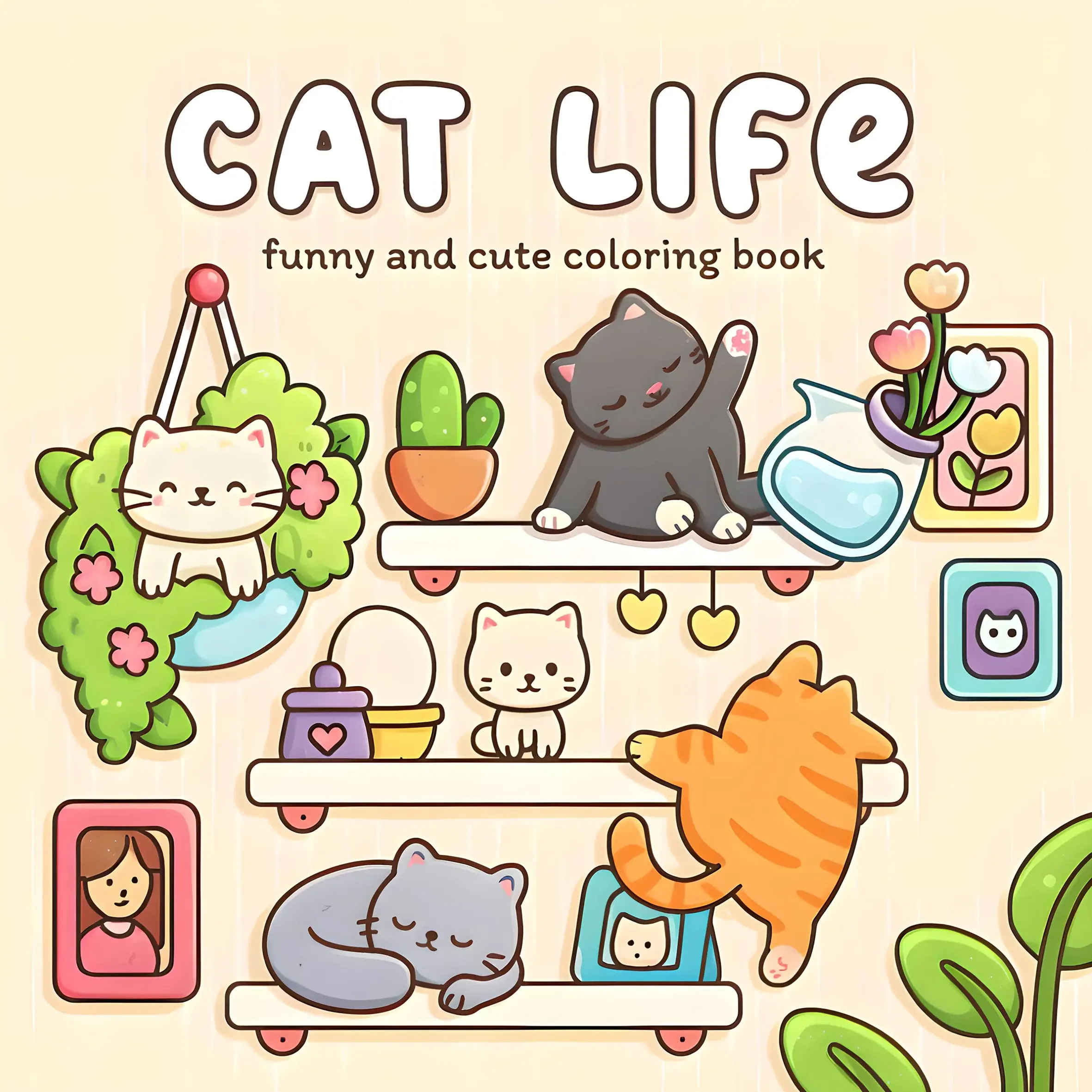 Cat Moments Kleurboek voor volwassenen Uniek boek voor ontspanning Opgewaardeerd papier voor comfortabel kleuren Perfect cadeau Vriend