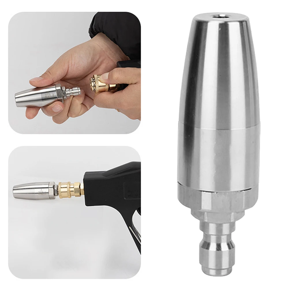 1/4" rotierende Turbodüse, Hochdruckreiniger-Aufsatz, 360° drehbarer Jet-Action, Tiefenreinigung von stark verschmutzten Oberflächen – Detail 2