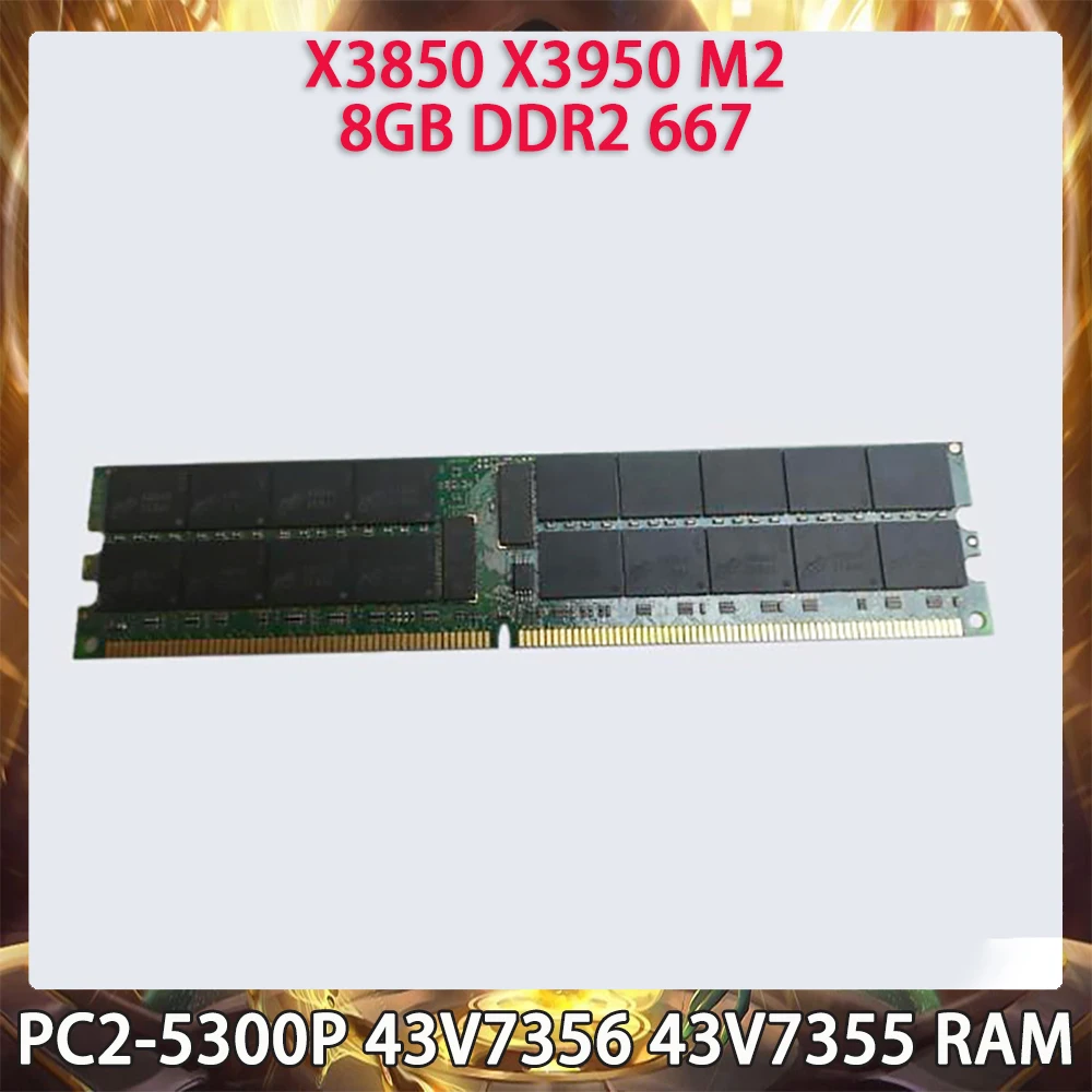 PC2-5300P 43V7356 43V7355 Server Memory For IBM X3850 X3950 M2 8GB DDR2 667 RAM Fast Ship Works Perfectly