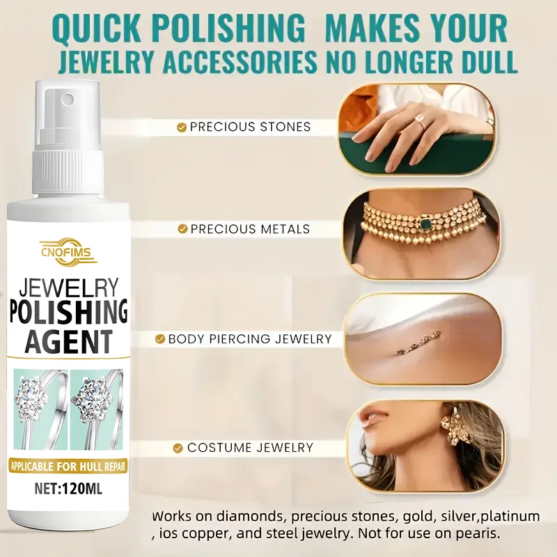 

Спрей для полировки ювелирных изделий: быстрый антитакирование, без мощности, восстановление блеска для серег/колец, точная насадка, сделай сам