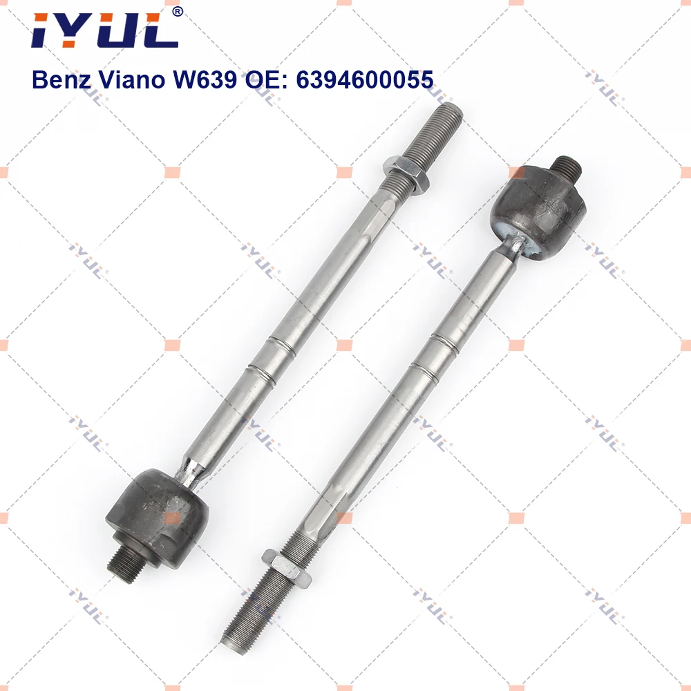 

A Pair Front Axle Inner Steering Tie Rod Ends Ball Joint For Mercedes Benz Viano Vito W639 2003- 6394600055 6394600255