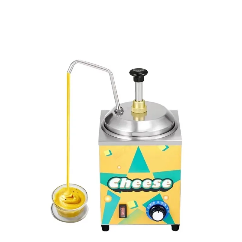 110V 220V Hot Nachos Cheese Dispenser Heater 2.5L Hot Chocolate Sauce Food Dispenser with Stainless Steel Pump
