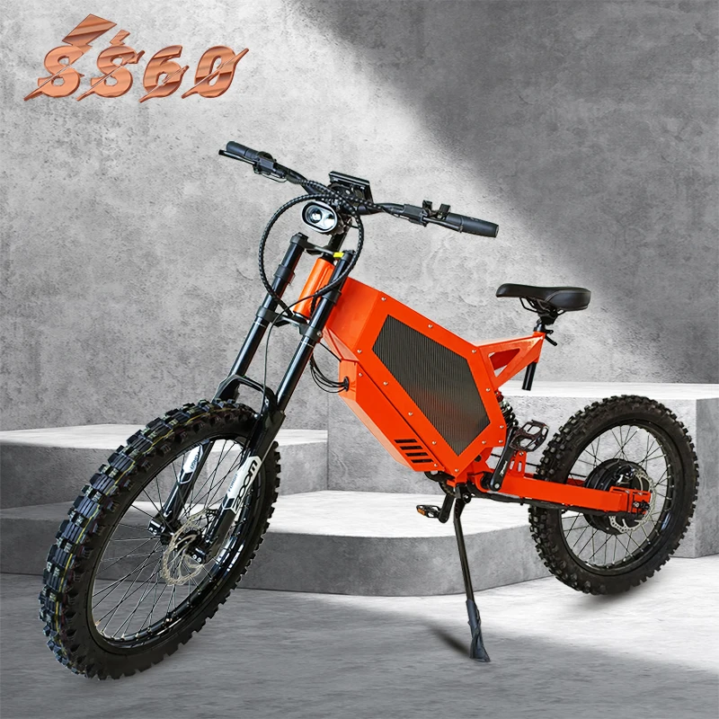 High Power Large Carbon 72V SS60 5000W Mountain Bike Electric Bike E Bike