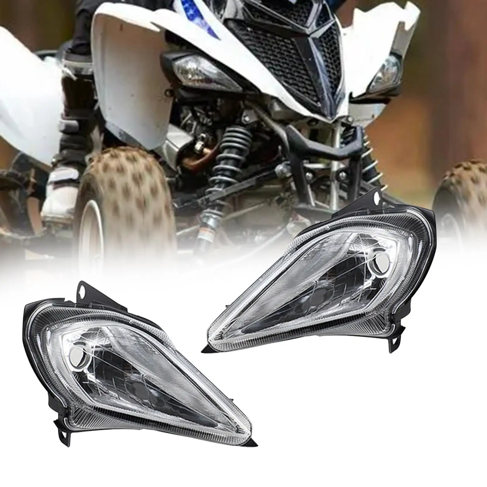 

2 шт. крышка фары объектив корпус фары в сборе для Wolverine 450