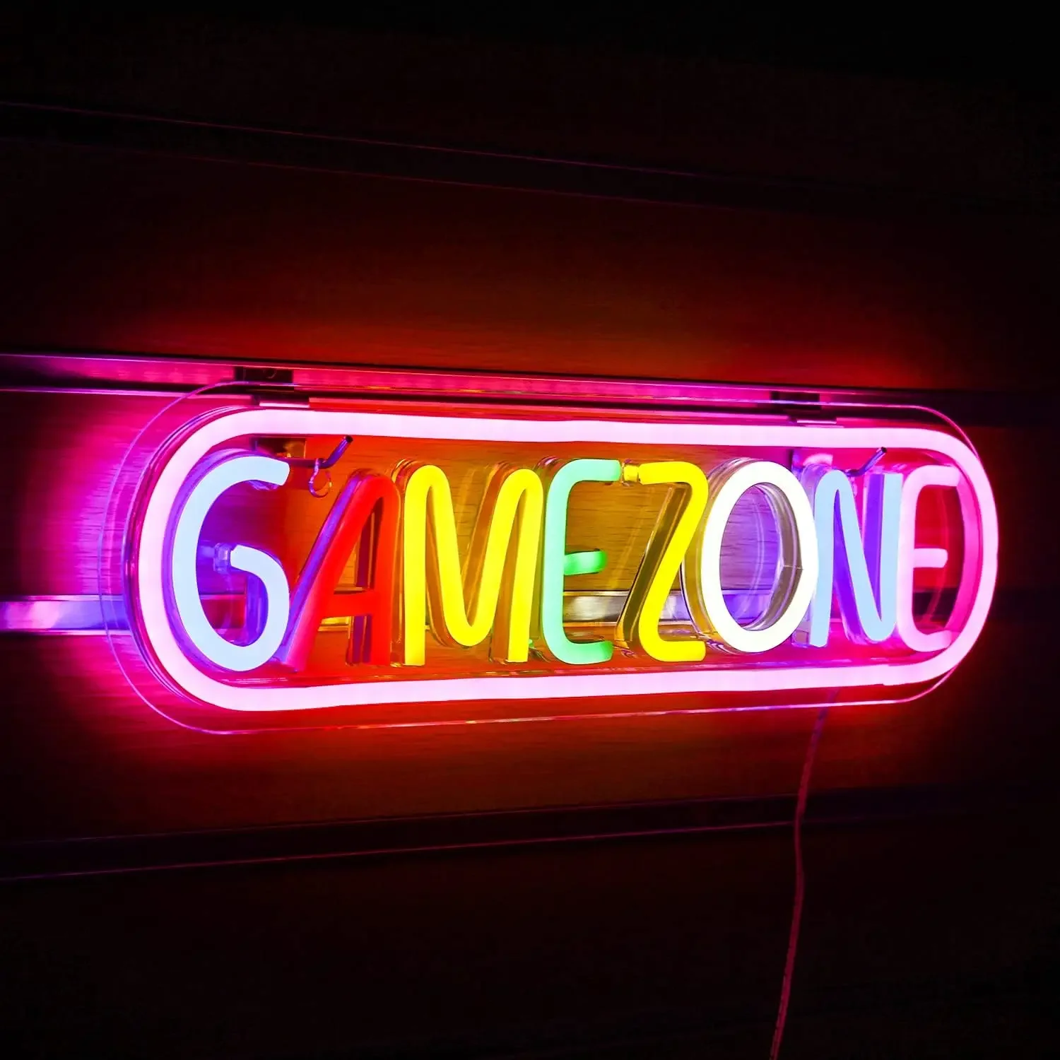 game-zone-調光可能なledネオンサイン-usbウォールライト-ゲーミングルーム-インターネットカフェ-メンズ地下室-ゲームパーティー装飾-ゲーマーへの誕生日プレゼント