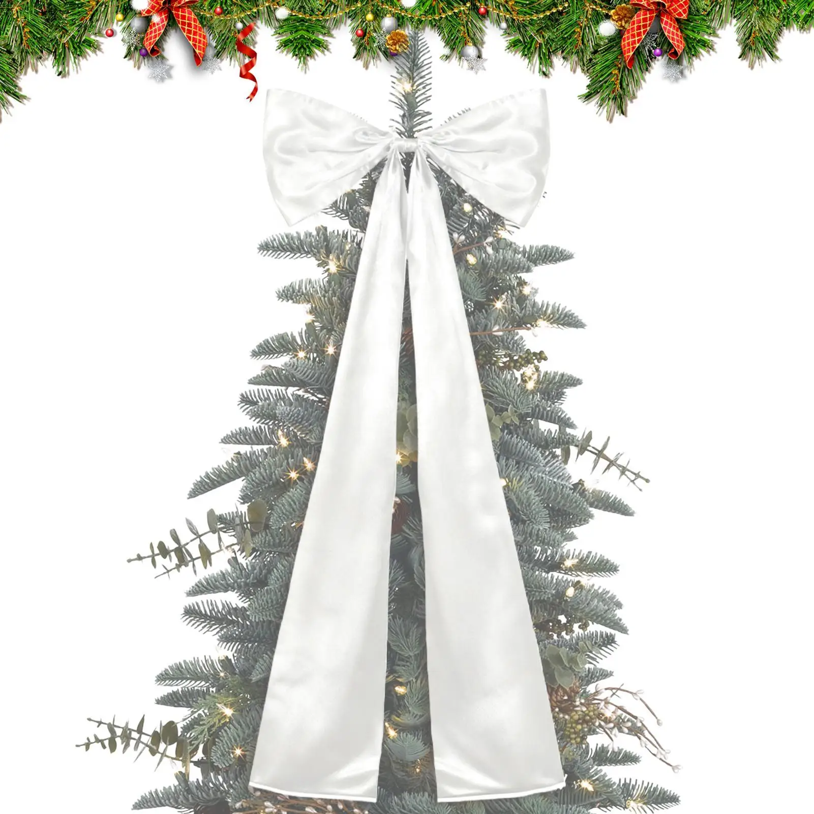 

Christmas Bows Giant Home Decor Holiday Bows Christmas Tree Ornaments For Outdoor Window Wall Door Living Room Entryway Porch