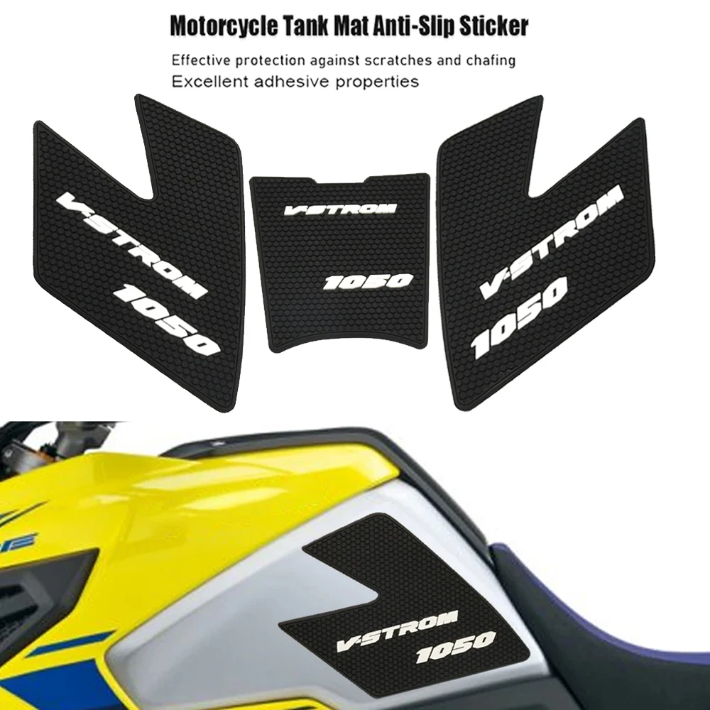 

For V-Strom 1000 1050 xt VStrom DL1000 Motorcycle Anti slip pad for fuel tank, Protective Tank Pads, Gas Knee Traction Pad