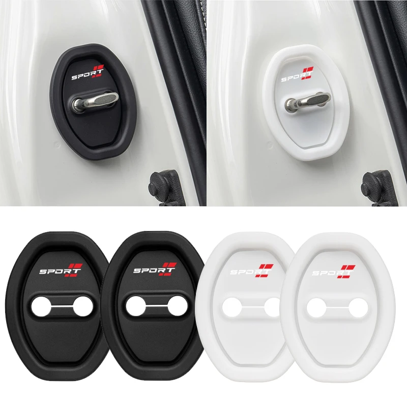 Für Sport 4 stücke Silikon Auto Türschloss Schnalle Schutz Abdeckung Elastische Anti-Kollision Schock Absorbieren Pad Stumm Pufferung kissen