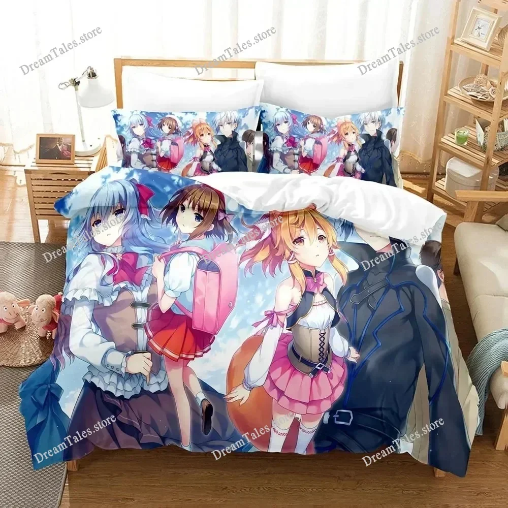 

3D Printed Anime Seirei Gensouki Bedding Set Duvet Cover Bedroom Comforter Single Twin King _Size Quilt Cover Home Textiles