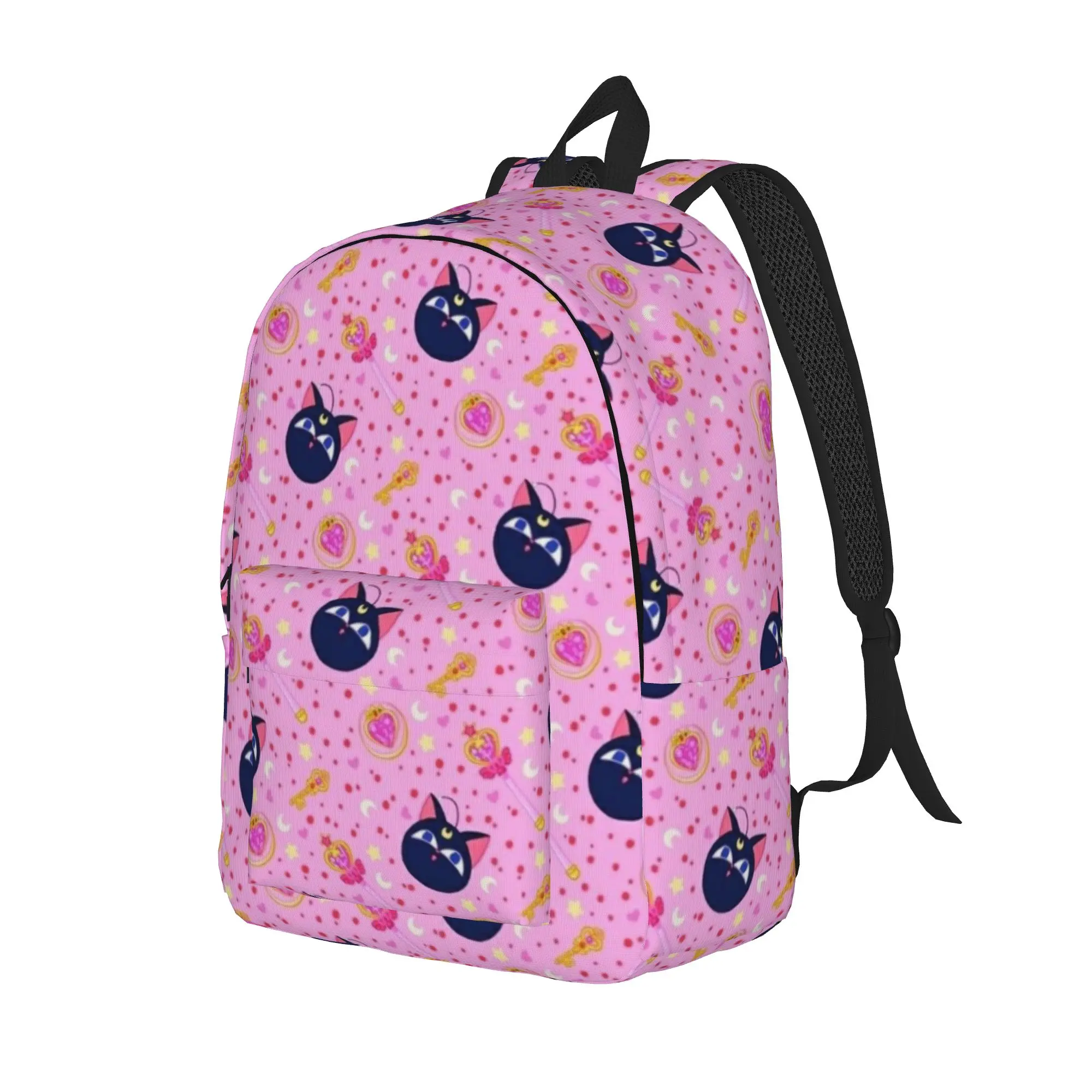 Sailors Moons Luna girls cats Classical Backpack Lightweight High School Work  Daypack for Men Women College Shoulder Bag