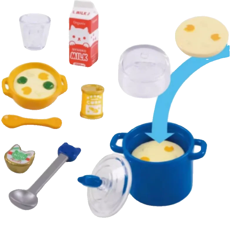 Spot Japanisches echtes Epoch Cat Theme Meow Mini Kitchen DX9 Twisted Egg I