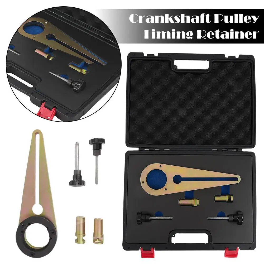 

Crankshaft Pulleys Timing Tool Set For BMW N47/N57 Engines - High-Quality Carbon Steel Zinc-Plated Fits OEM 11237797995/11237