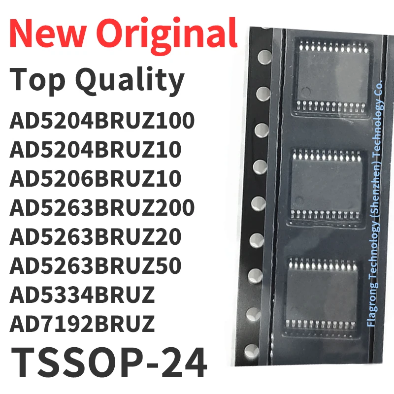 

1 Piece AD5204BRUZ100 AD5204BRUZ10 AD5206BRUZ10 AD5263BRUZ200 AD5263BRUZ20 AD5263BRUZ50 AD5334BRUZ AD7192BRUZ TSSOP-24 Chip IC