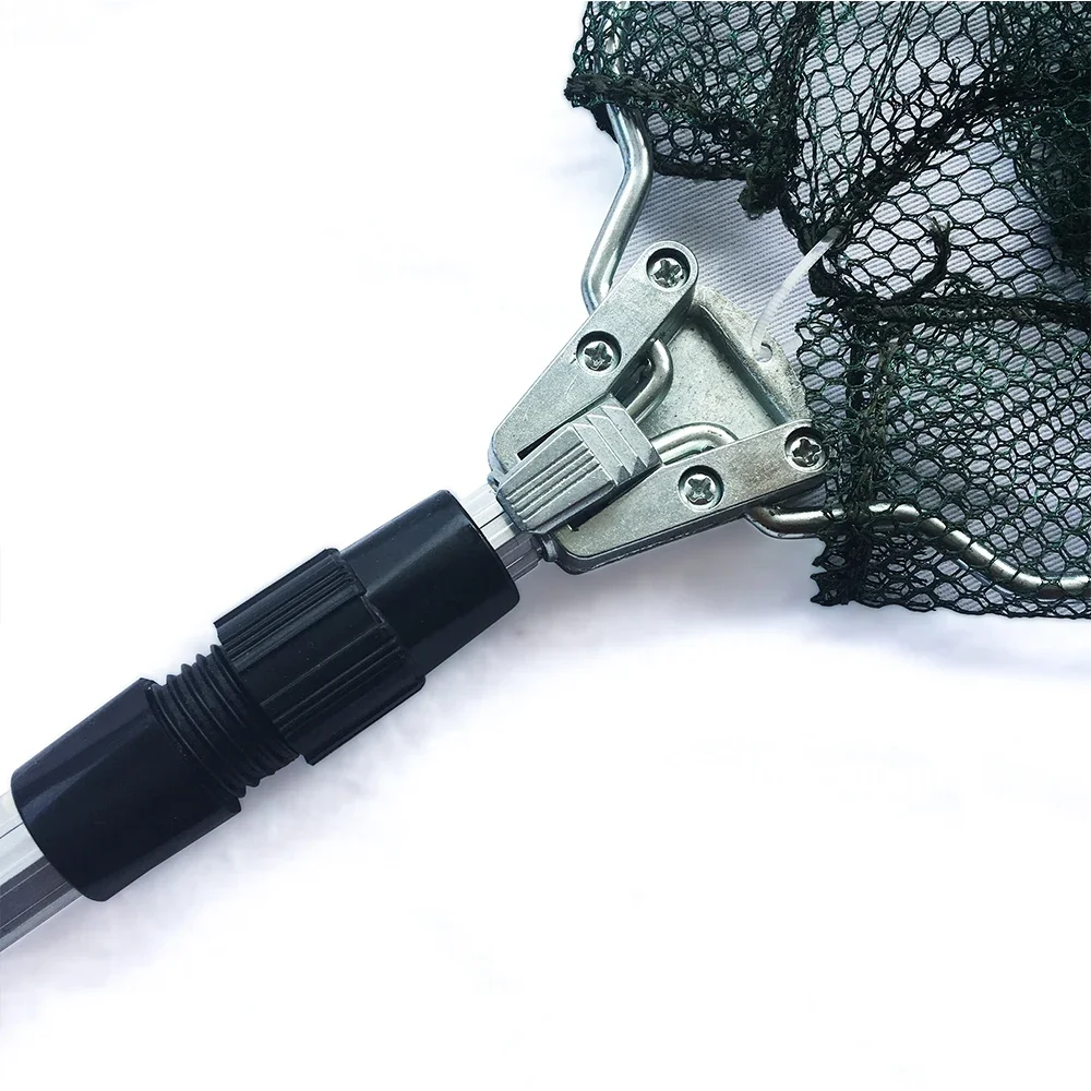 Aluminum Alloy 150/170/210cm Retractable Fishing Net Telescoping Foldable Landing Net Pole Folding Landing Net For Fly Fishing
