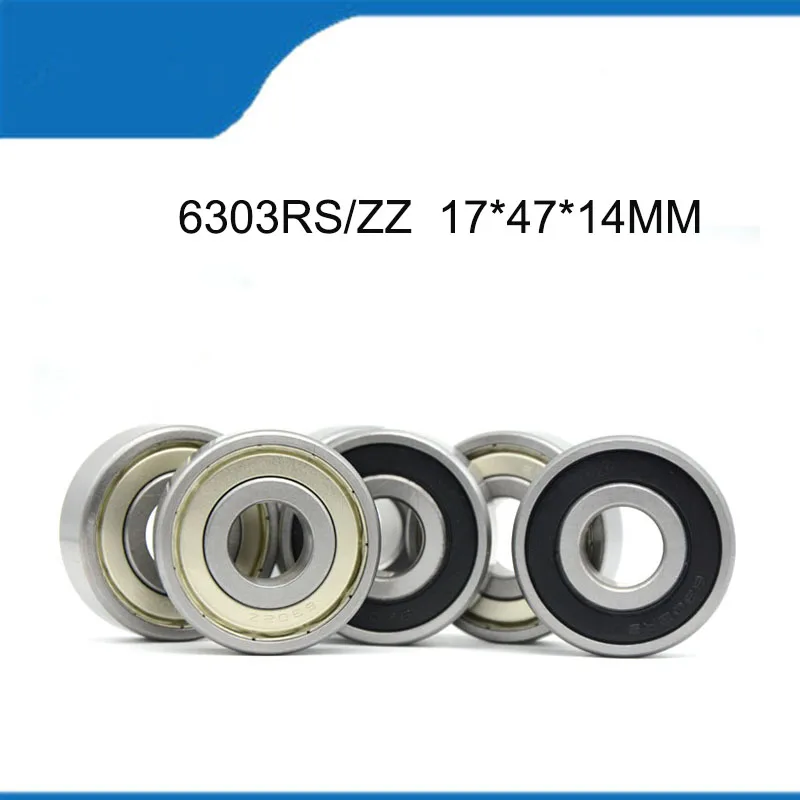 

High Quality Deep Groove Ball Bearing 5PCS/Lot 6303-2RS 6303ZZ 6303RS/ZZ (17*47*14 MM) Bearing Steel Materia