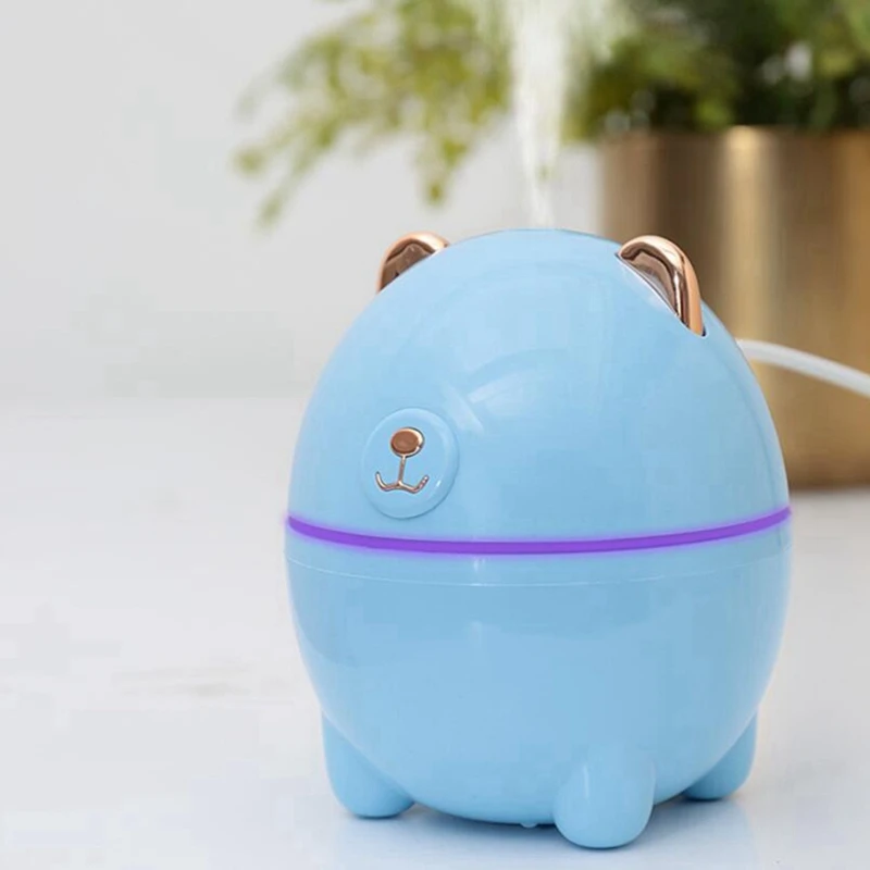 Air Humidifier Cute Pet Mini Household Small Aromatherapy Car Creativity Bear USB Humidifier LED Night Lamp