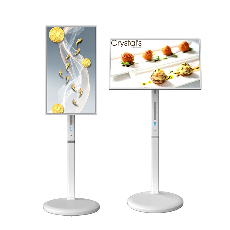 

Портативный смарт-телевизор с сенсорным экраном 21,5 дюйма, портативный Android-дисплей, водонепроницаемый сенсорный монитор, белый портативный смарт-телевизор