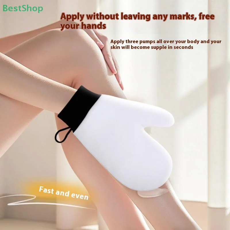 

〔Victoria〕Double-Sided Body Lotion Glove Prevents Sticky Hands Applicator Quick Dry Flocking Glove Makeup Applicator