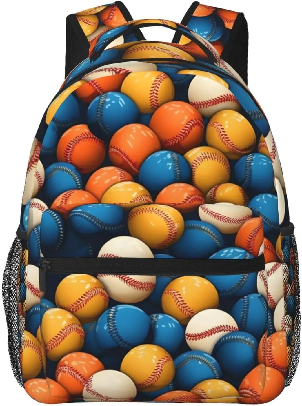 

laptop bag back to school Colorful Baseball Lightweight Laptop Backpack Lightweight Multipurpose Travel Casual Daypack Unisex Co