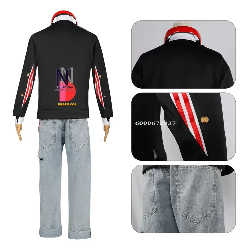 

CyHonkai Star Rail Game KFC X Косплей Костюм 7 марта Danheng Полный комплект наряда для фанатов Косплей Событие с аксессуарами и реквизитом