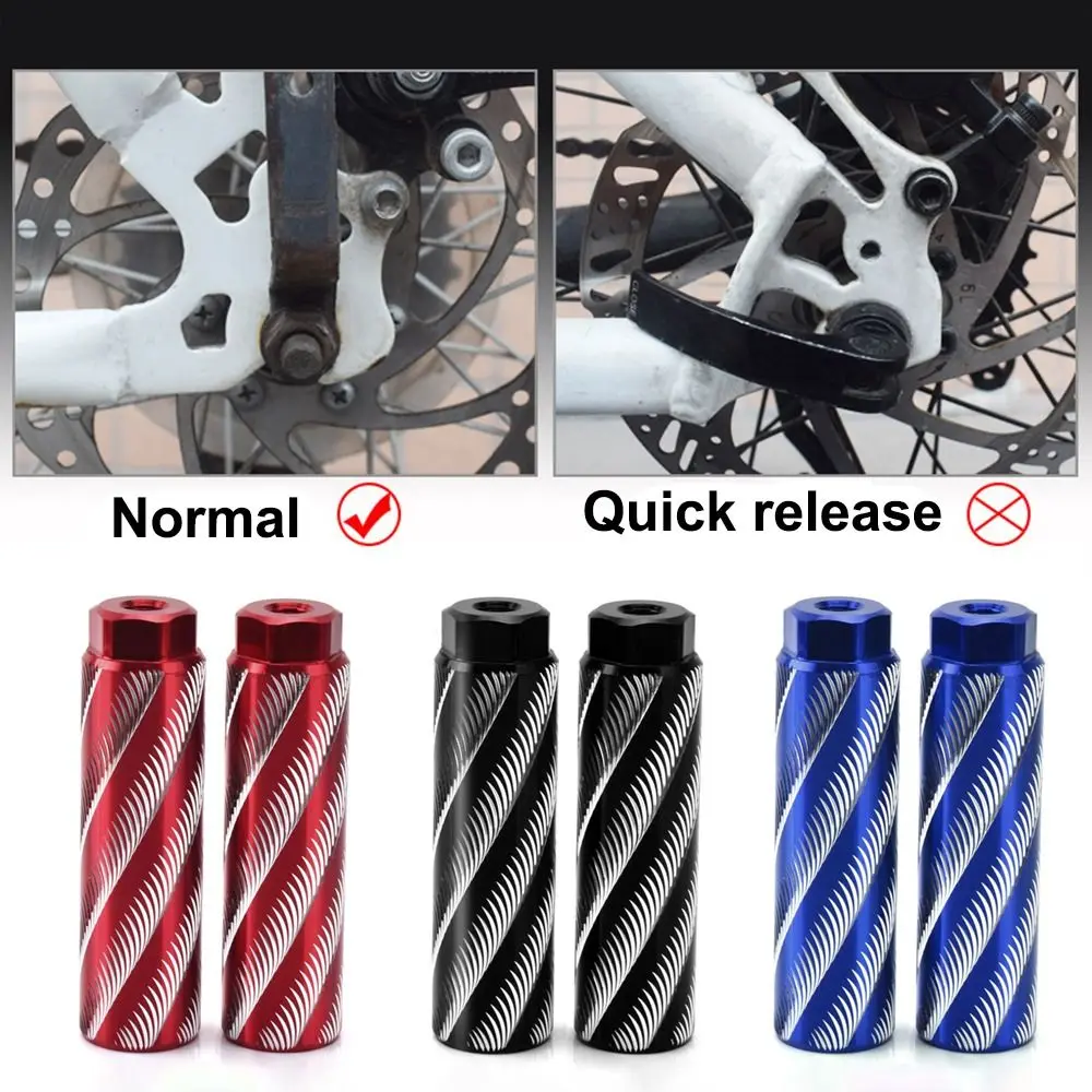 Aluminum Alloy Bicycle Rear Pedals High Strength Lever Front Bike Rear Footrest Universal Fit 3/8 Inch Axles Rear Axle Foot Pegs