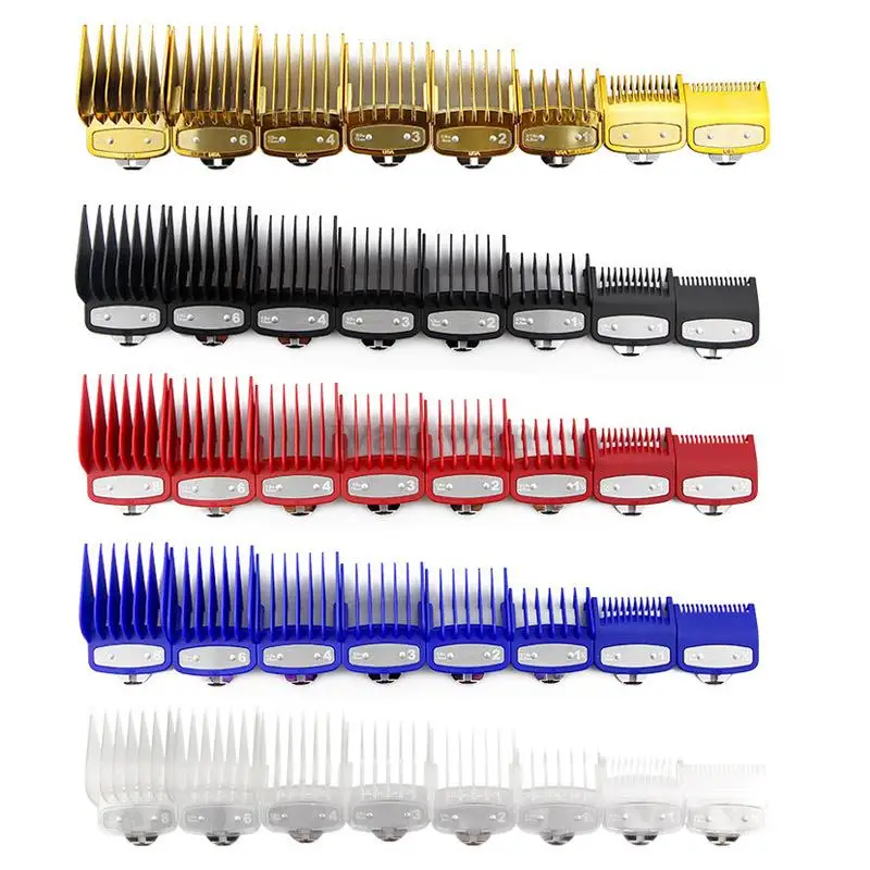 

8Pcs/Set Limit Comb For Wahl Electric Clippers Barber Shop Pro Cutting Guide Comb Positioning Calipers Comb Clipper Guard Y1001