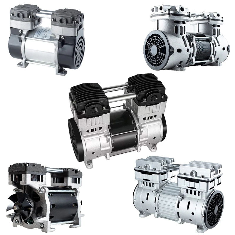 

Portable Electric AC Air Piston Compressor Mini Portable Air Pump For Car Dental Silent Oil-free Air Compressor Pump