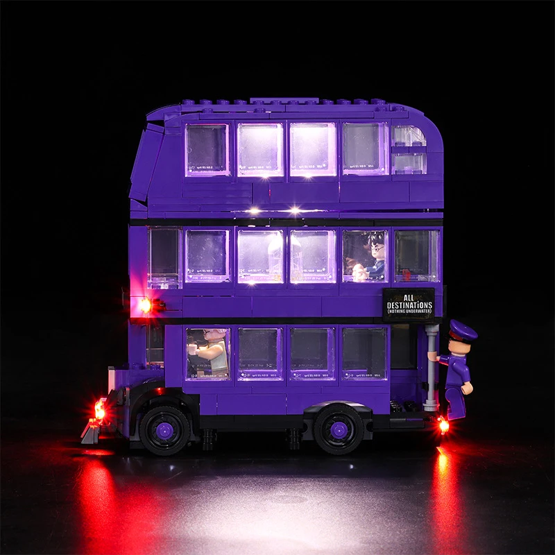 Zestaw oświetlenia LED DIY do autobusu rycerskiego LEGO 75957 (tylko światło LED, bez modelu klocków)