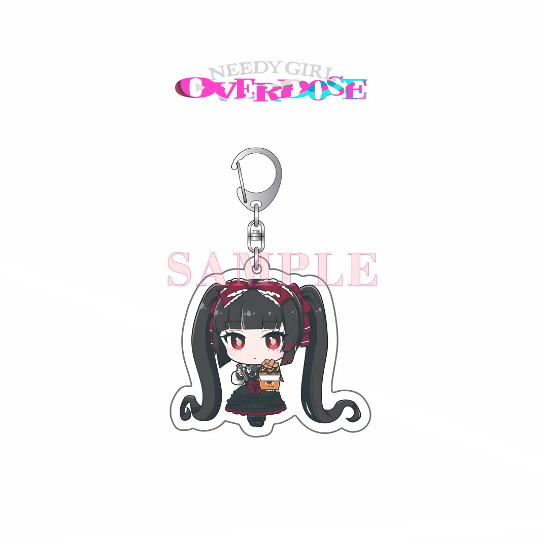 Anime Game Needy Girl Overdose Takoyaki Series 6CM Acrylic Keychain Ame Omgkawaiiangel Collectible Fan Gift Bag Accessory Gift