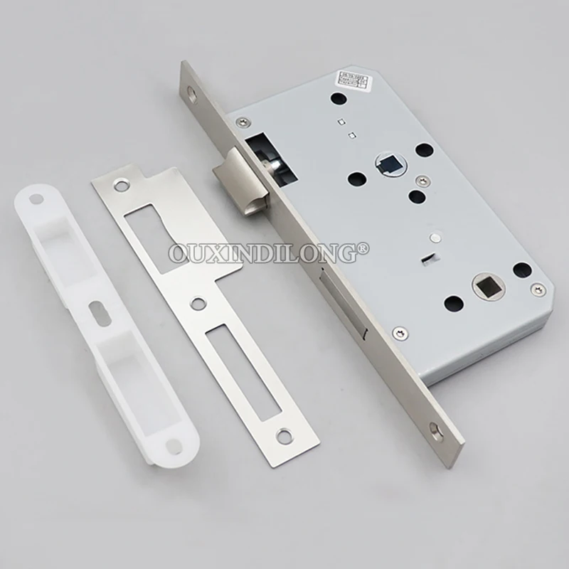 

1 шт., европейский дверной замок для конфиденциальности, корпус 6078/7860, двойное квадратное отверстие, замок для ванной комнаты, туалета, двери, двойной замок, корпус