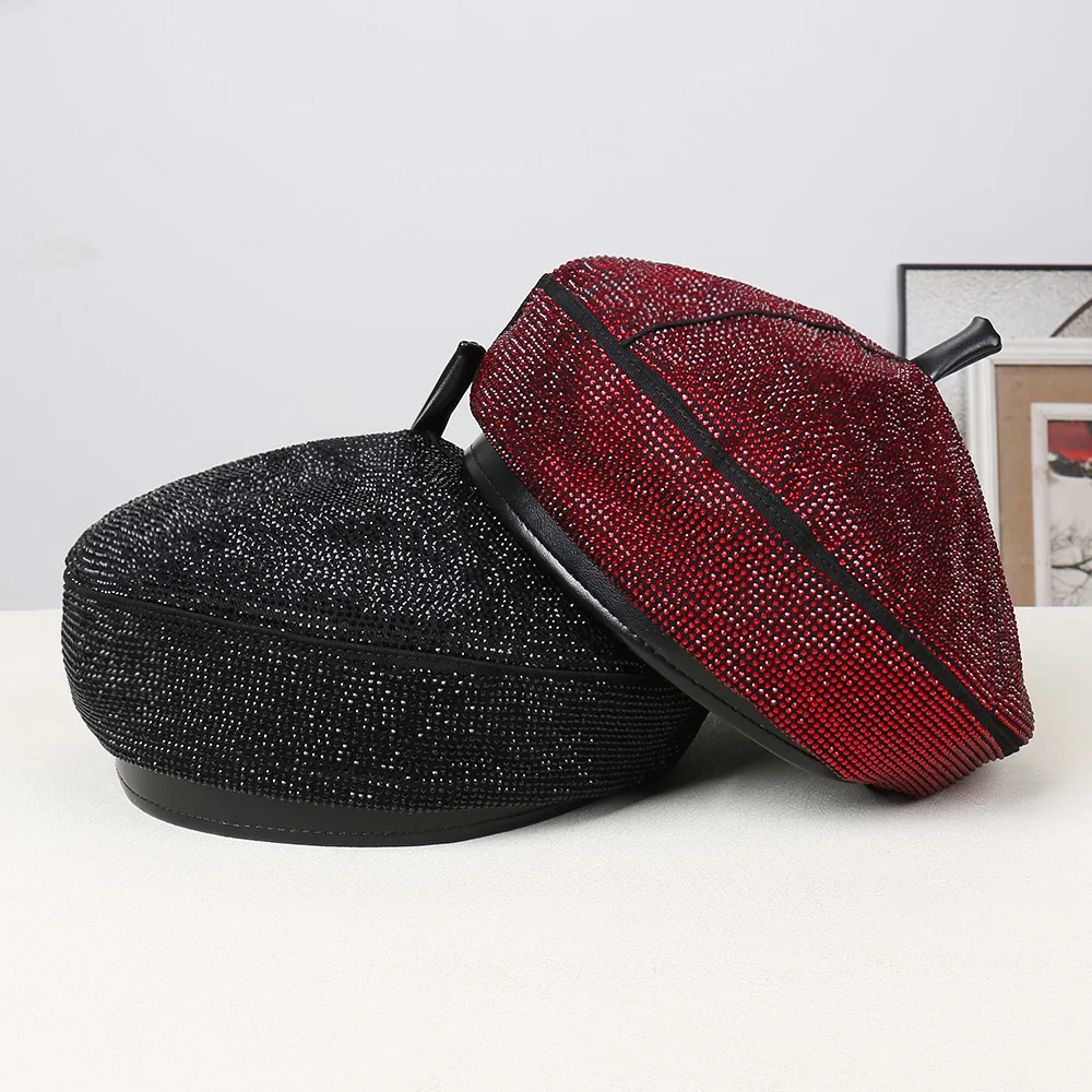 الخريف الشتاء لون نقي بسيط ليوبارد طباعة مزين لطيف المتخصصة تنوعا أنيقة العصرية مريحة قبعة قبعة #3