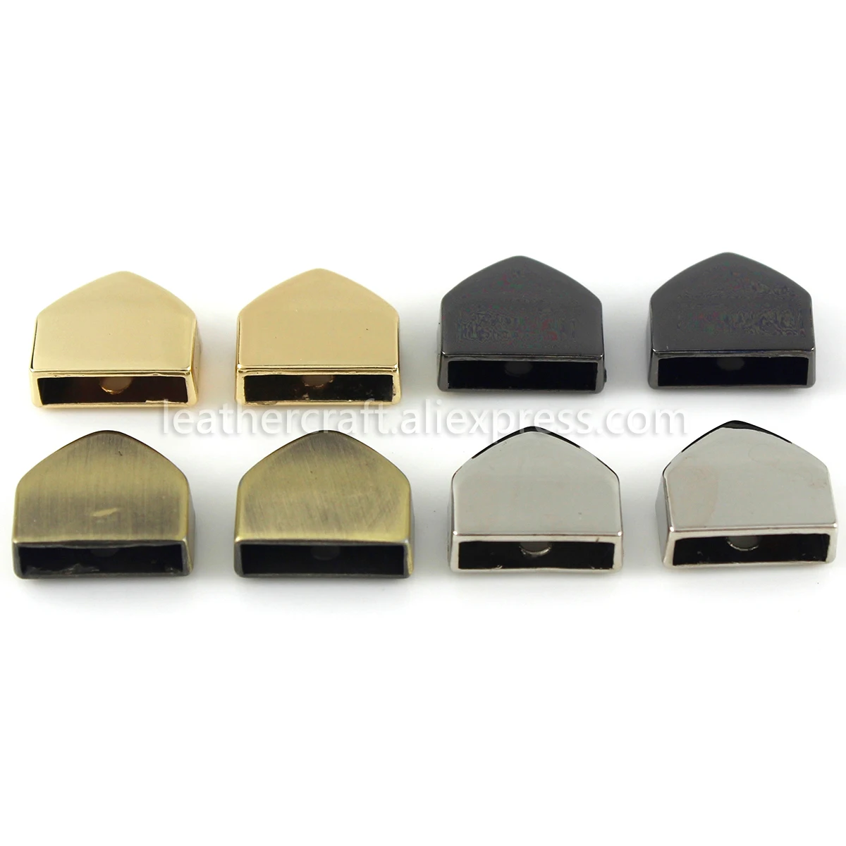 10pcs Metal Zipper Stopper Zipper Tail Clip Stop Tail Plug Head with Screw DIY Bag Leather Hardware Leather Craft 13mm(1/2\