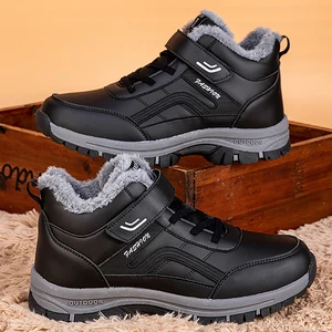 Botlar PU deri peluş kadın ve erkek ayakkabıları su geçirmez tırmanma ayakkabıları, ayakkabı oyunu, kordonlu, açık havada, sıcak, yolculuk, kış, 2023 Bir avcının botlarındaki en iyi 10 satış-no. 8