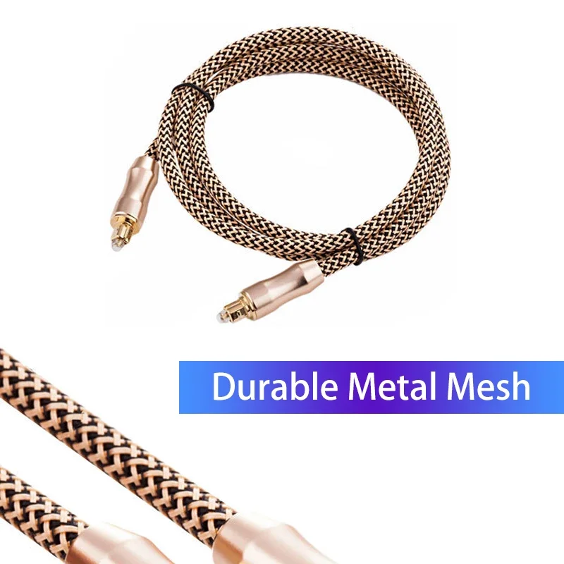 5.1 كابل الصوت الرقمي البصري TOSLINK SPDIF كابل الصوت الألياف البصرية سلك مكبر الصوت 0.5 متر 1 متر 1.5 متر 2 متر لسلك Hi-Fi DVD TV OD6