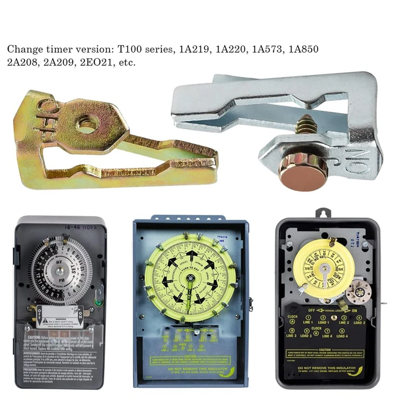FULL-156T1978A Time Switch Trippers Remplacement pour IntermSauFit série T100 minuterie 2 Pack (4 On / 4 Off / 8 vis)