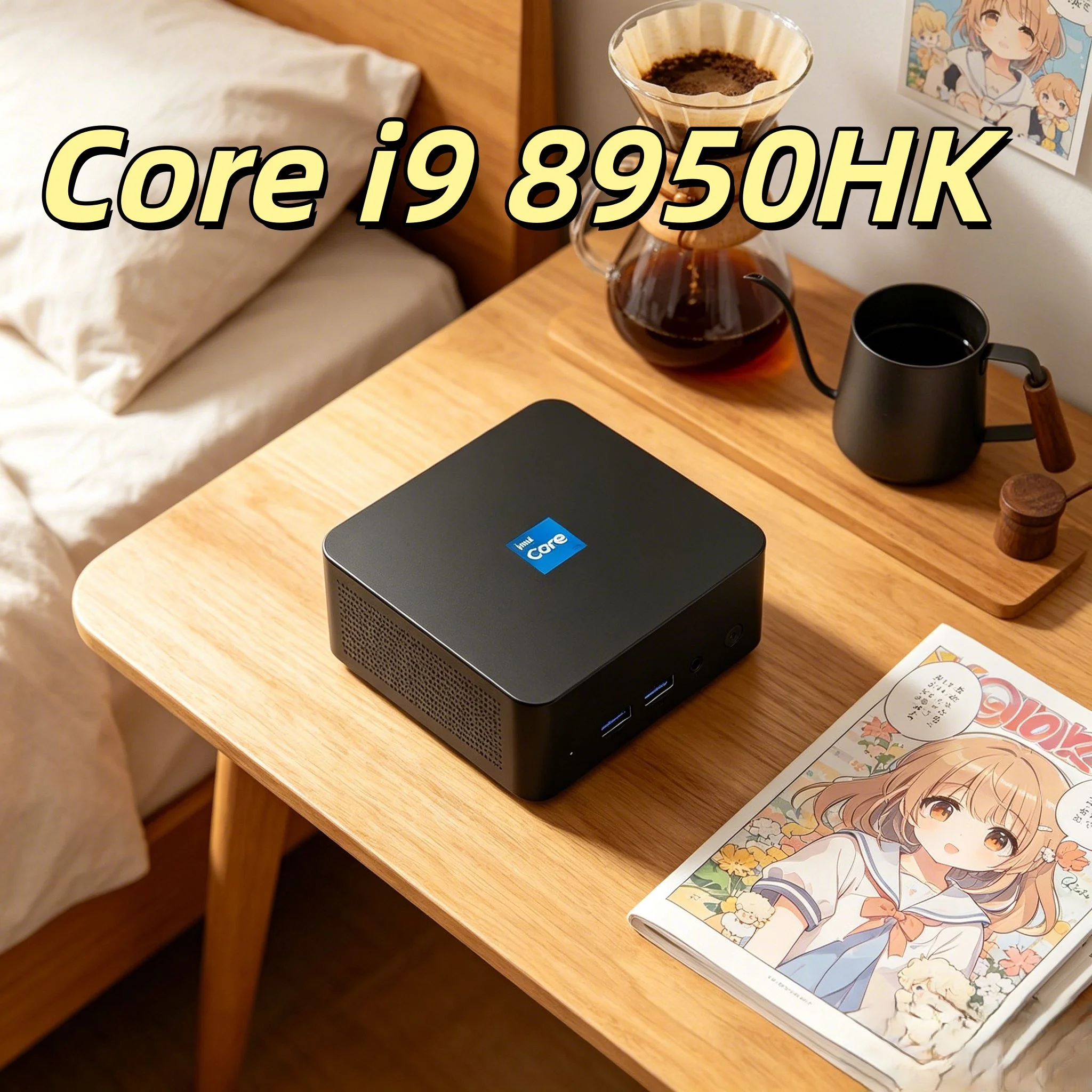 Portable Pocket Mini PC Intel Core I9 8950HK Windows 11 Pro, 32GB RAM, 1TB/2TB SSD, 4K 60Hz, WiFi6 Bluetooth5.2 Micro Host