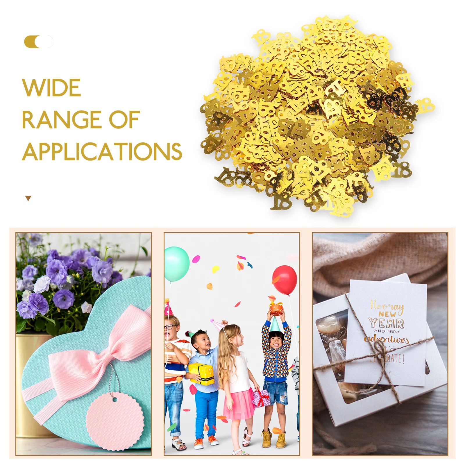 

600Pcs Plastic Number Table Confetti Shiny Smooth Surface Birthday Wedding Party Decoration Digital Glitter Festive Supplies