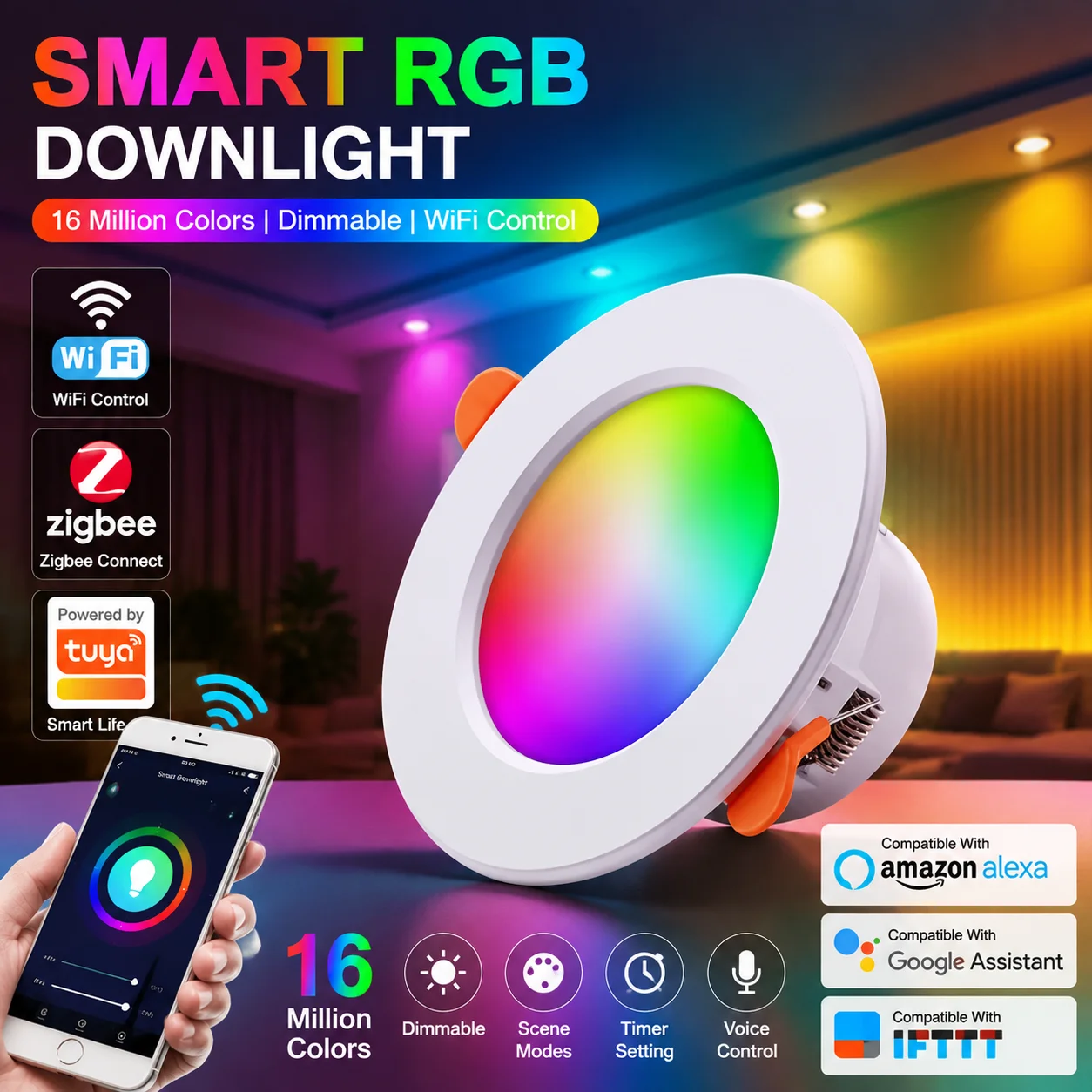 smart-rgb-led-downlight-wifi-recessed-ceiling-light-16m-colors-dimmable-color-changing-lamp-tuya-app-control-alexa-google-home