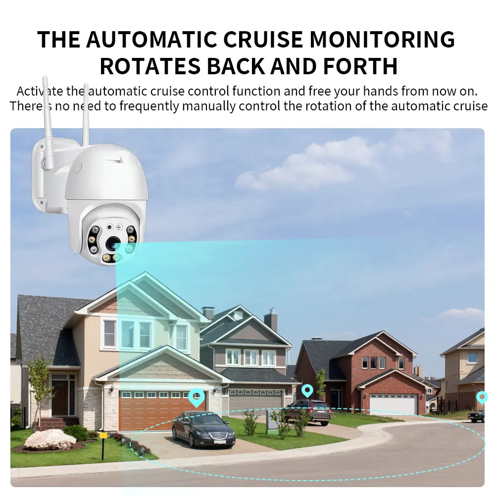 A12 1080P HD PTZ 2.4G WIFI IP Camera Outdoor IP Camera for Home Security Protection WiFi CCTV Video Surveillance Camera Wireless