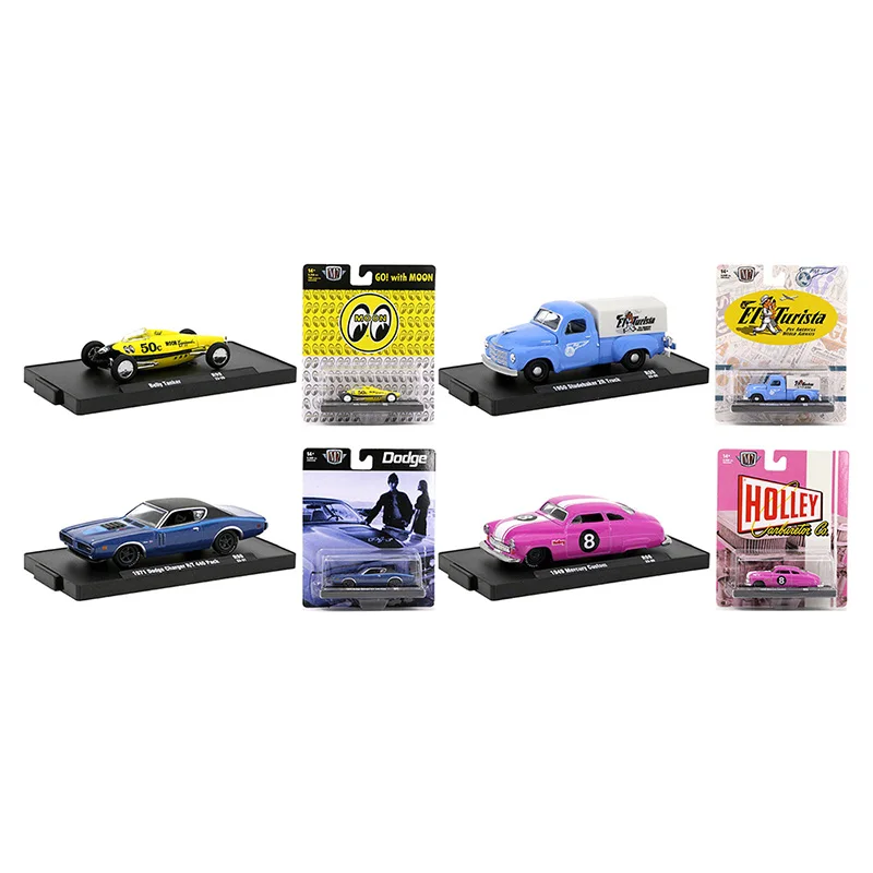 

M2 1:64 Mercury Challenger Moon Eyes Коллекция украшений из сплава модели автомобиля