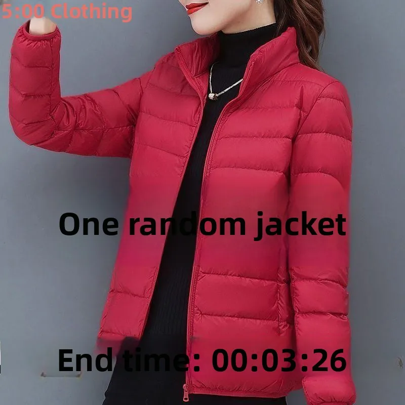 

Женское легкое пуховое хлопковое пальто Jaet, новинка 2025, теплое верхнее пальто с воротником-стойкой для мам, обычная тонкая длина