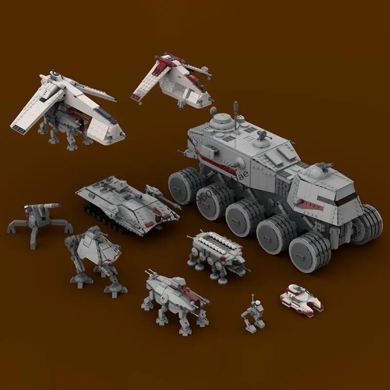 Nuevo 1856 Uds. Famoso película de batalla de estrellas Moc Turbo Tank Havw A6 modelo bloques de construcción Diy Ideas creativas juguetes para niños regalos de cumpleaños