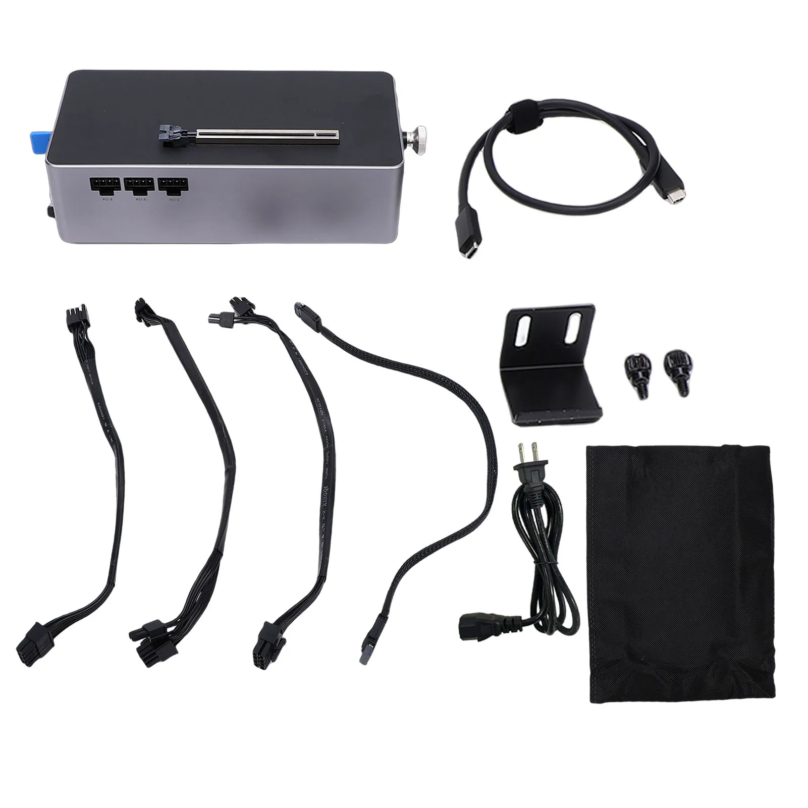 

Док-станция с блоком питания 800 Вт, поддержка внешних графических процессоров PCIe 4.0 X4, максимальная мощность 600 Вт для видеокарт, интерфейс OCuLink USB 4.0