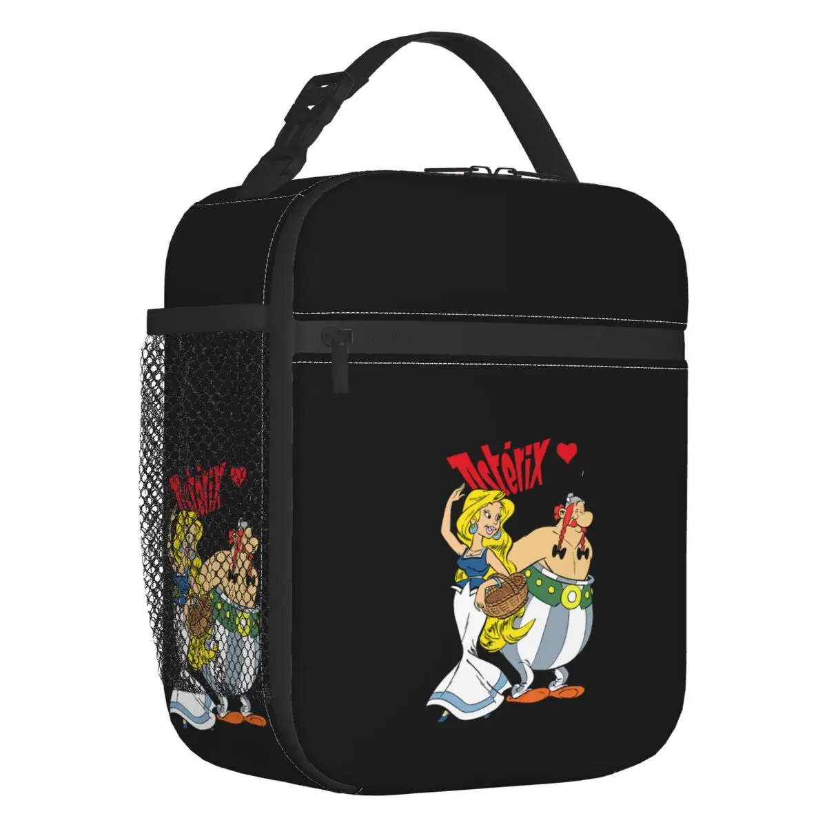 Adventure Manga Asterix Thermal Insulated Lunch Bags  Funny Obelix Portable Lunch Tote for Outdoor Picnic Multifunction Food Box