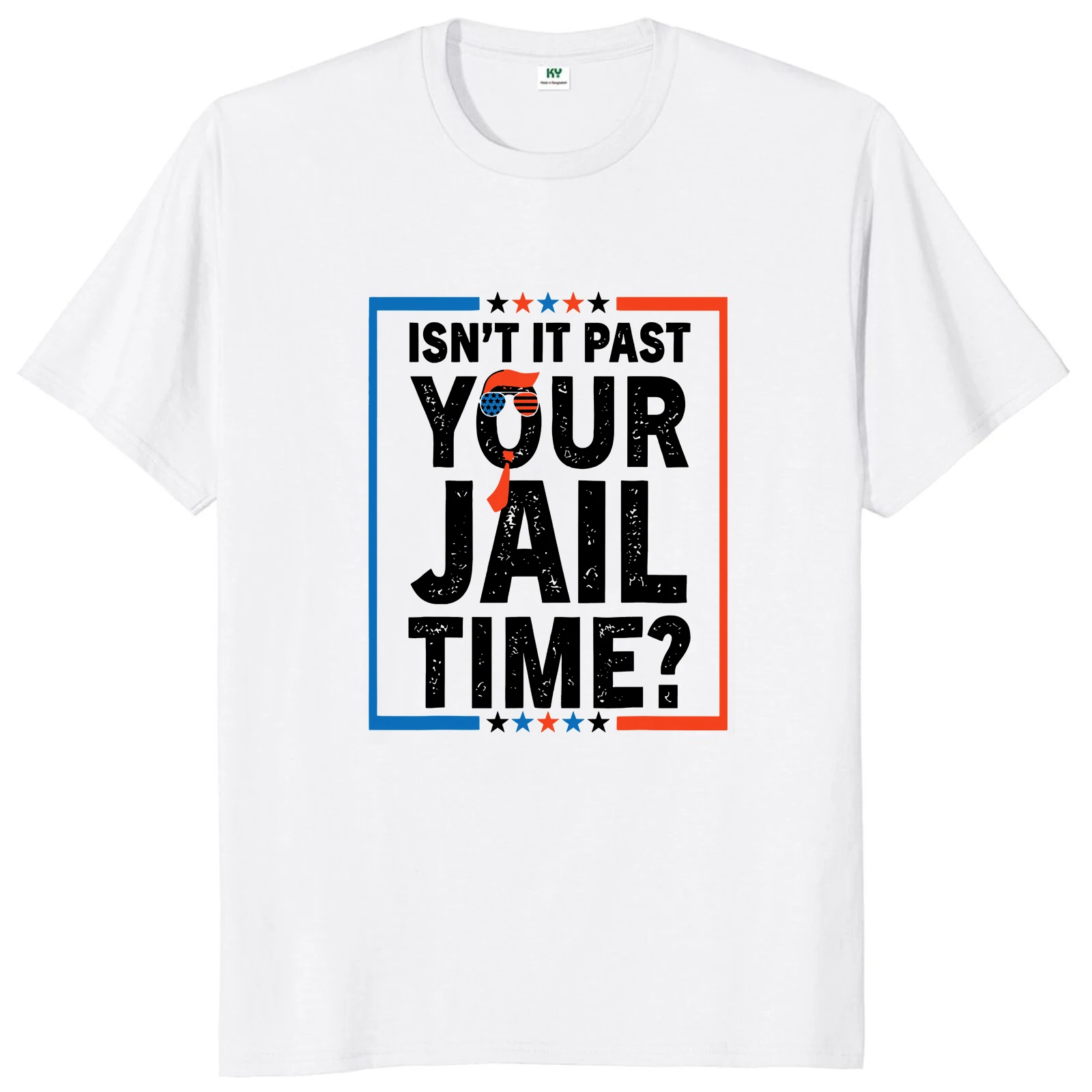 Isn't It Past Your Jail Time T-shirt Funny Meme Humor Jokes Y2k T-shirt For Men Women Soft Casual 100% Cotton T Shirt EU Size
