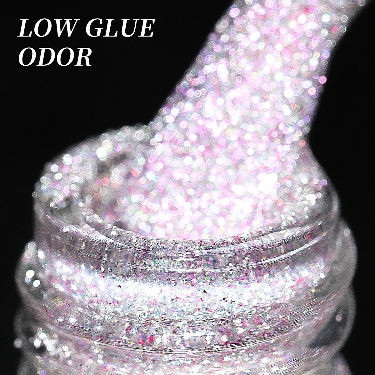 5 peças garrafa cilíndrica pastel 5 cores diamantes --- diamantes leves de água, gel de unha ultra-brilhante, gel de unha diy