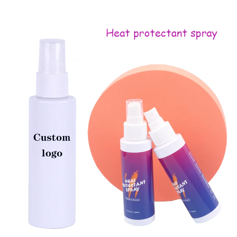 Personalized Heat Protectant Spray For Hair Curling Iron Custom Logo For Professional Grade Thermal Protector Private Label 5Pcs