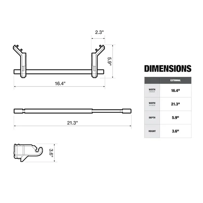 Imagem -05 - Toughbuilt-empilhável Especializado Cabide Tb-b1-a32 Empilhável Plástico Metal Suporte de Toalha de Papel Armazenamento Mais Cabo de Rolo